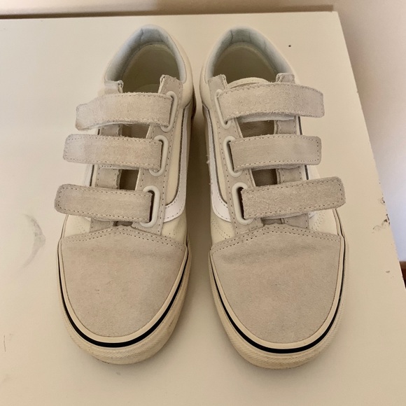 vans beige velcro vans beige velcro
